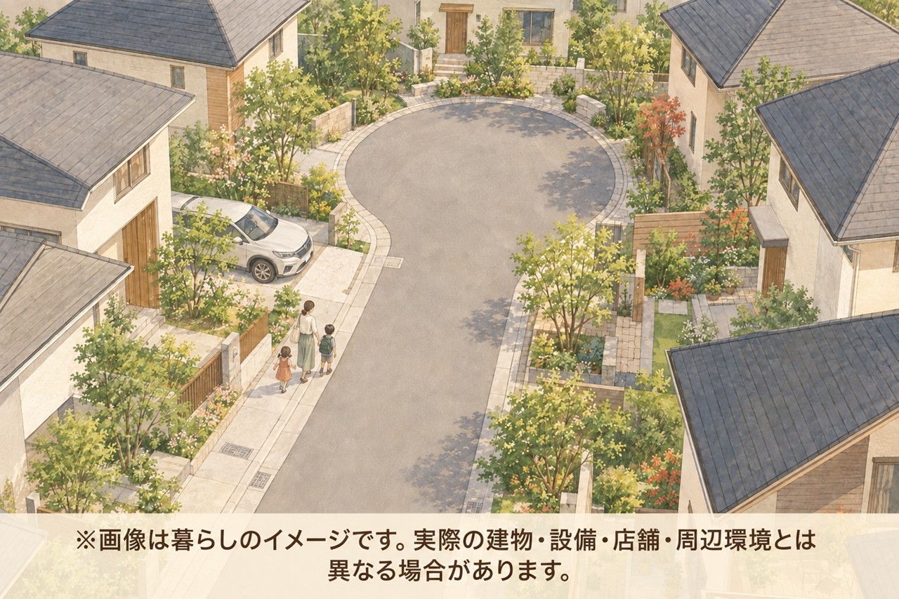 車が通り抜けできない街区