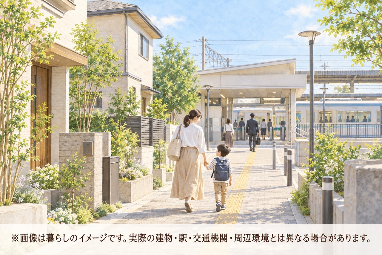 JR荒木駅まで徒歩8分（約600ｍ）